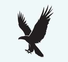 eagle silhouette icon 