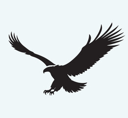 eagle silhouette icon 