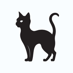 Cat black silhouette