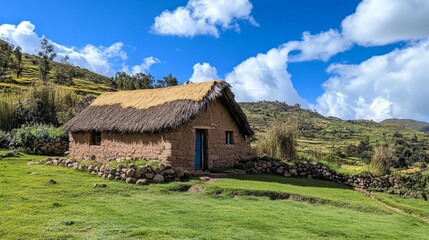 Rustic Andean Farmhouse in a Terraced Valley