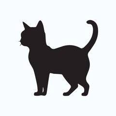 Cat black silhouette