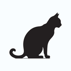 Cat black silhouette
