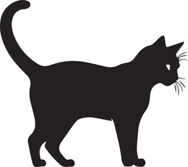 Cat black silhouette