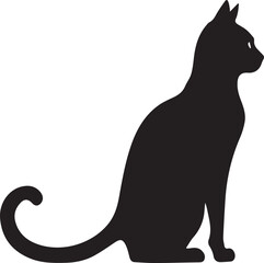 Cat black silhouette