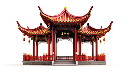 Fototapeta premium Magnificent Chinese Pavilion Temple Pagoda Oriental Style