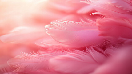 Soft Pink Feather Background
