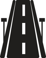 Road icon vector travel symbols