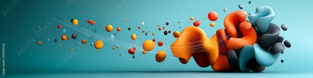 Poster vibrant of sound frequencies in motion a dynamic and abstract digital artwork depicting the oscillat