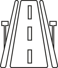 Road icon vector travel symbols