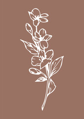 colors print for design on the background of Mocha Mousse color - color of the year 2025 according to Pantone
