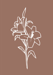 colors print for design on the background of Mocha Mousse color - color of the year 2025 according to Pantone
