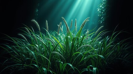 Obraz premium underwater scene with rays of light