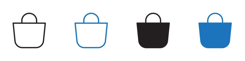 Bag icon Flat line symbol