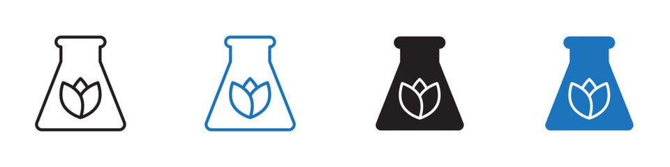 Biomass icon Flat line symbol