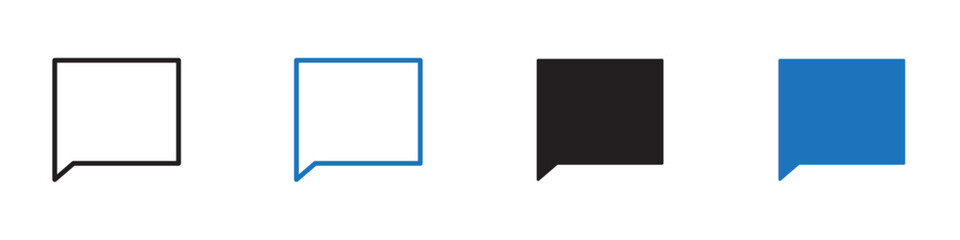 Chat icon Flat line symbol