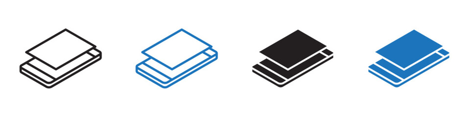 Fake standby icon Flat line symbol