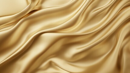 Elegant golden silk fabric texture background.