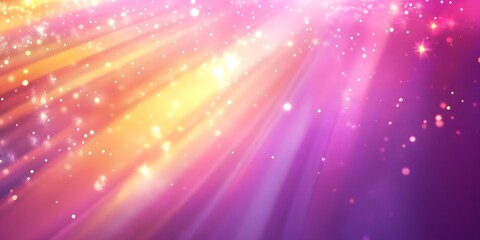 Abstract rays background with pink, purple, and yellow glowing light, Generative Ai