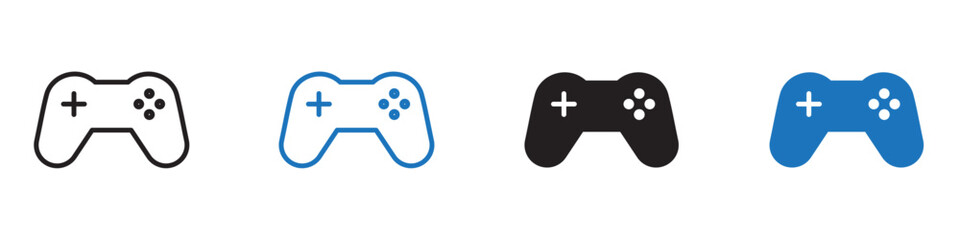 Gamepad icon Flat line symbol