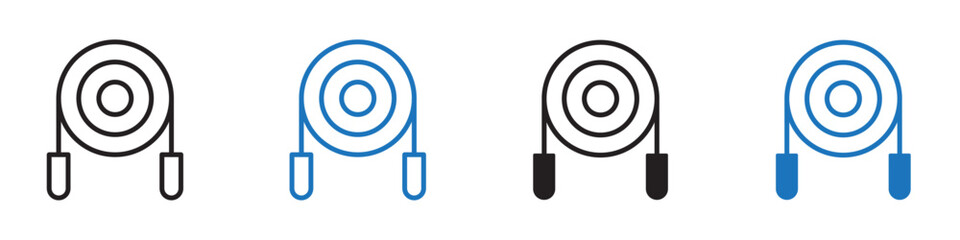 Jump rope icon Flat line symbol © Hhc