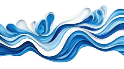 Abstract colorful blob transparent background