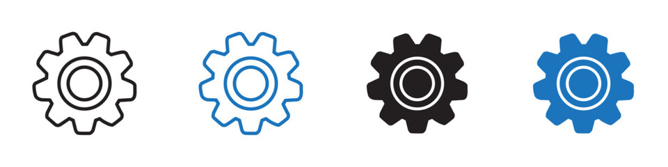 Settings icon Flat line symbol