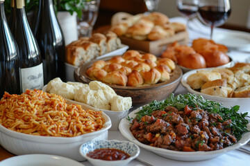 Obraz premium Piemonte Food, Served On A Table