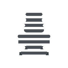 Ribbons Vintage Retro Logo Ribon Paper Ribbon Labels