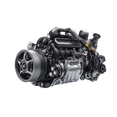 Powerful Modern Engine Detailed 3D Render High Resolution Industrial Technology Automotive Machine  