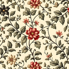 seamless pattern with flowers