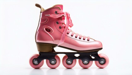 Pink roller skates ready for a fun ride!