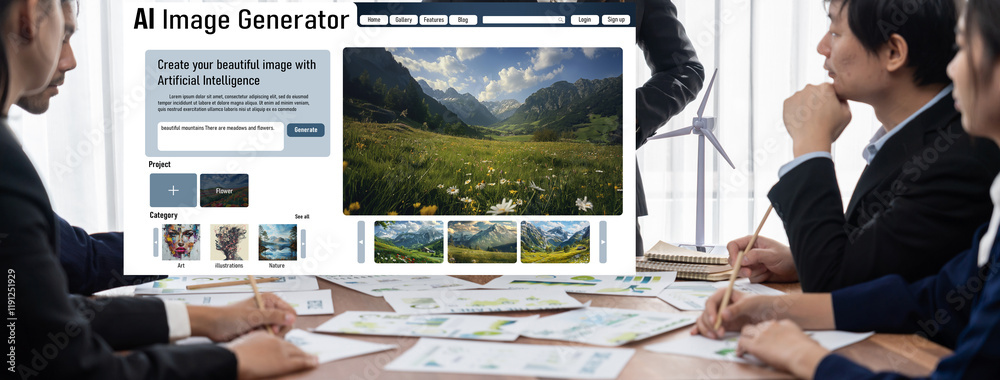 Poster ai image generator software provide picture to graphic designer and users by text prompt brisk with 