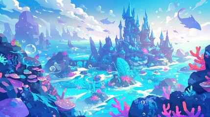 An Underwater Kingdom Reveals a Majestic Ocean Castle