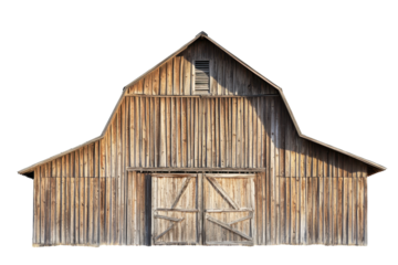 Inviting Wooden Barn House with Large Windows