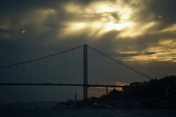 Fototapeta premium Istanbul Sunset Bridge 4