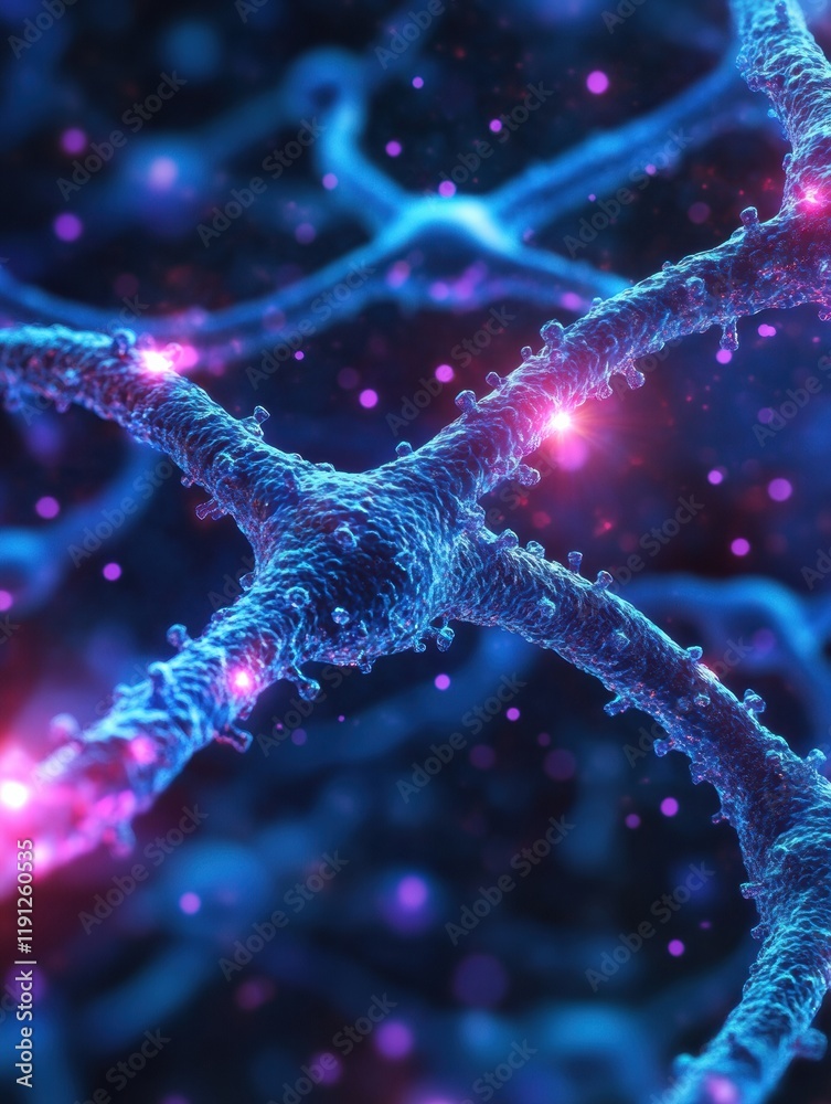 Poster Viruses invading healthy cells and the intricate structure of the cellular environment in a dynamic and complex interaction. Generative AI