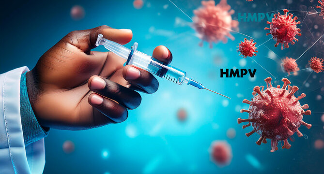 HMPV virus - Human metapneumovirus, HMPV Virus  Microscopic View
