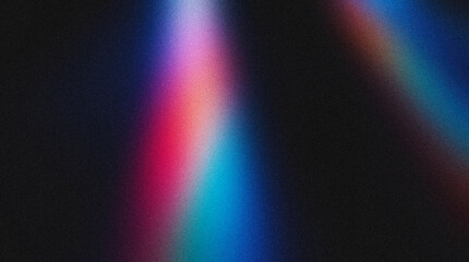 Abstract Grainy Gradient Background with Blurred Light Streaks in Pink, Blue, Purple, Red and Orange for Banner Design, Poster, Wallpaper and Backdrop