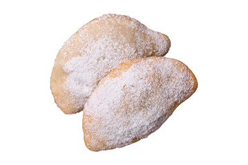 Sweet dumplings with fruits and berries