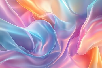 Obraz premium Abstract pastel fabric swirls and folds