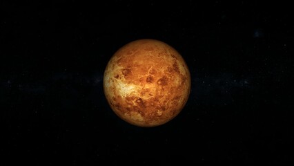 3d venus surface rotated zoom in footage © NCSF