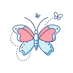 butterfly symbol of transformation icon, butterfly symbol of transformation vector, 