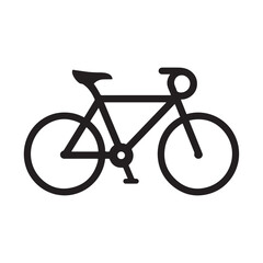 Fototapeta premium vector of black silhouette of bicycle 