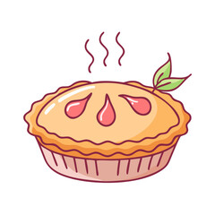 apple pie vector icon, apple pie vector illustration - simple illustration of apple pie, perfect for logos and iconsapple pie