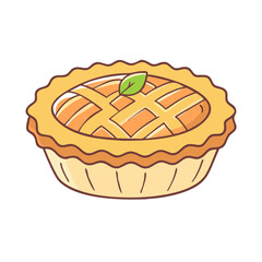 apple pie vector icon, apple pie vector illustration - simple illustration of apple pie, perfect for logos and iconsapple pie