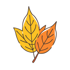 autumn leaves vector icon, autumn leaves vector illustration - simple illustration of autumn leaves, perfect for logos and iconsautumn leaves