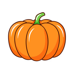 pumpkin vector icon, pumpkin vector illustration - simple illustration of pumpkin, perfect for logos and iconspumpkin