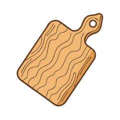 rustic wooden cutting board vector icon, rustic wooden cutting board vector illustration - simple illustration of rustic wooden cutting board, perfect for logos and iconsrustic wooden cutting board