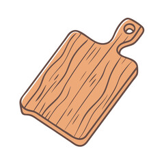 rustic wooden cutting board vector icon, rustic wooden cutting board vector illustration - simple illustration of rustic wooden cutting board, perfect for logos and iconsrustic wooden cutting board