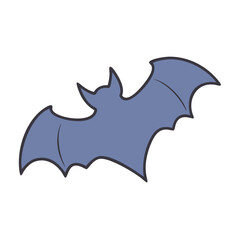bat silhouette vector icon, bat silhouette vector illustration - simple illustration of bat silhouette, perfect for logos and icons bat silhouette